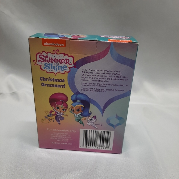 NIB Nickelodeon Shimmer & Shine Blue Genie 2017 3" Viacom Int'l Ornament - Picture 5 of 6